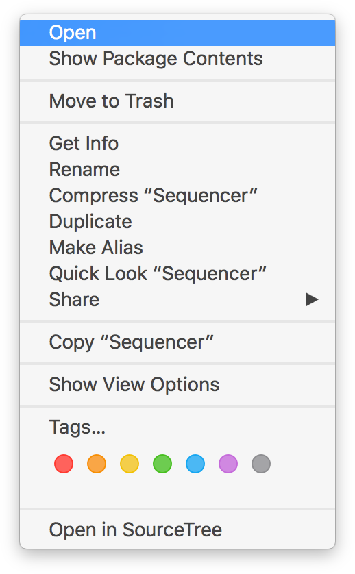 Contextual Menu